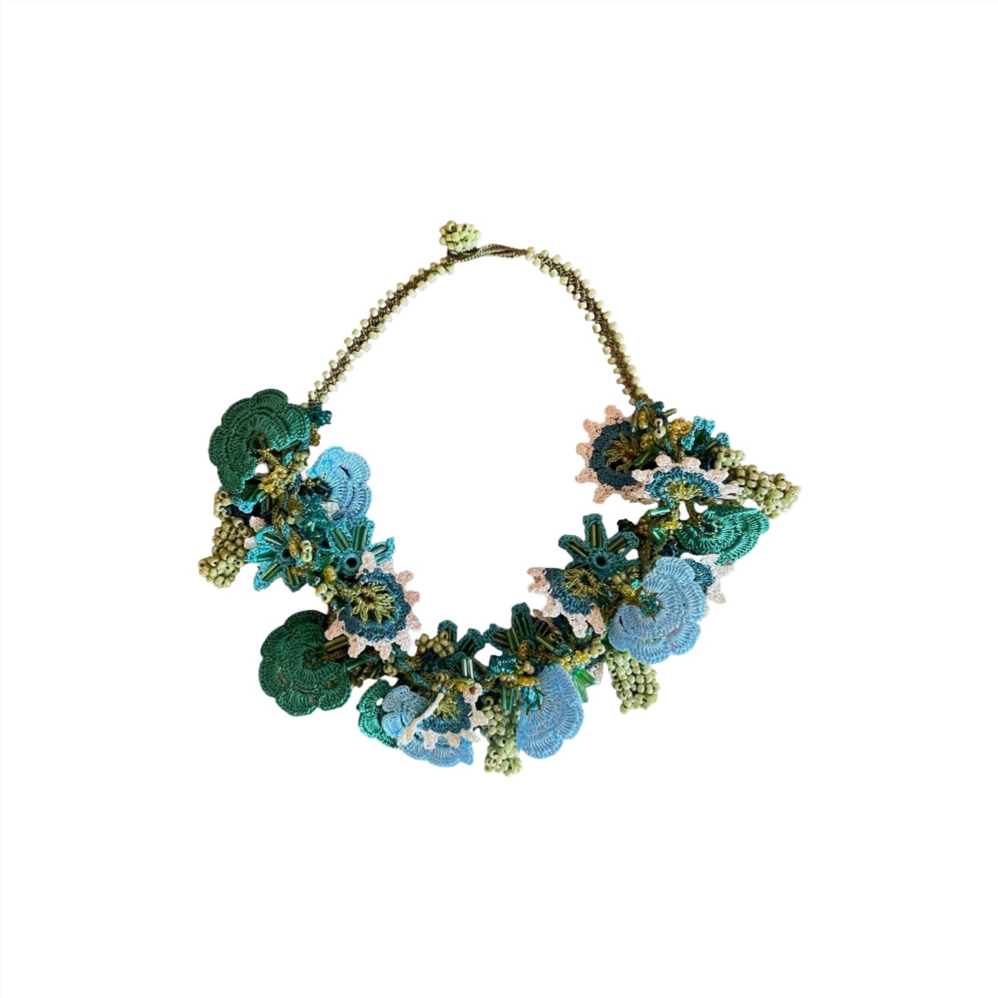 Kjede Flower Power Grønn/Turkis